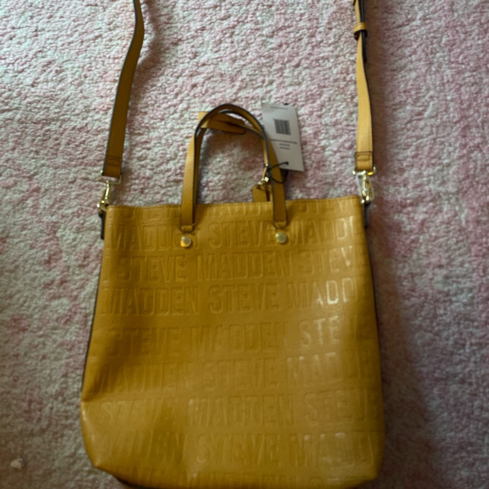 NEW Yellow Steve Madden Bag